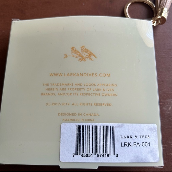 Lark and Ives Collectibles Lavender Fog Tassled Card Holder - Picture 5 of 6